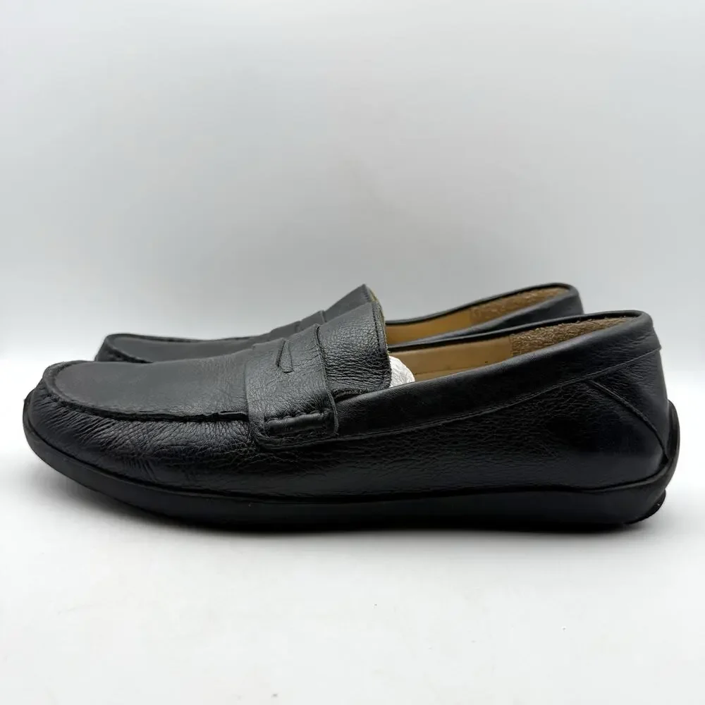Samuel Hubbard Mens Free Spirit Loafers LEFT 12 Wide RIGHT 12 M Black Leather